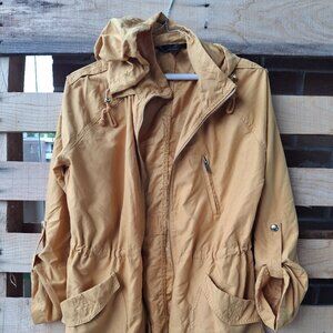 Streetwear Society Jacket Lightweight Fall Autumn Mustard Color Size Small